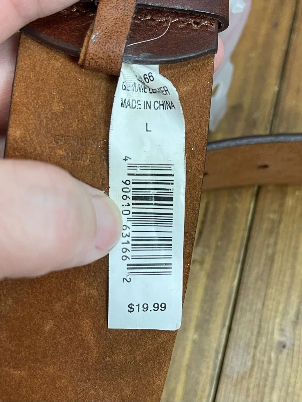 Xhileration Target size large brown leather belt with colorful studs round buckl